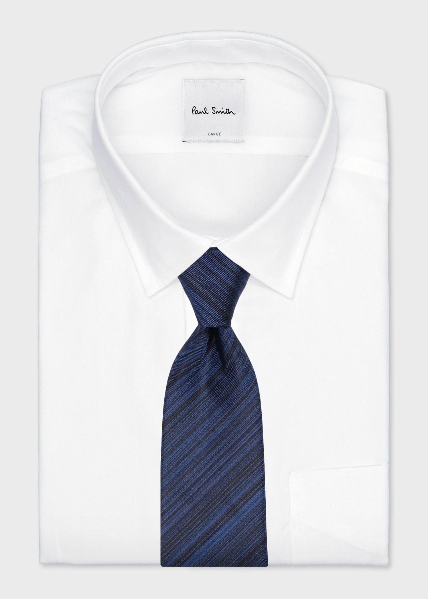 シグネチャーストライプ タイ（ブルー） ｜ポール・スミス