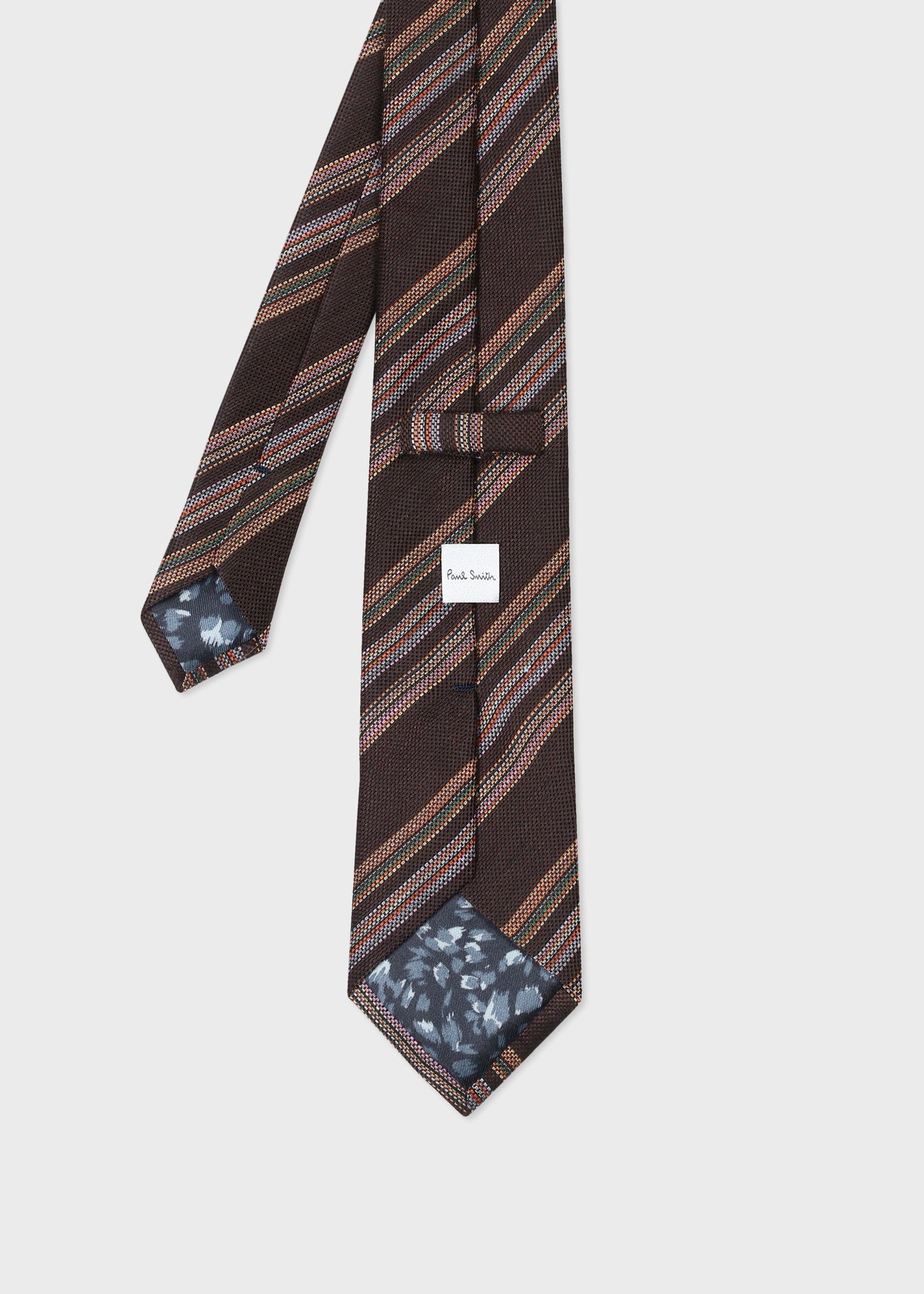 トリプルグラデーション タイ（ダークブラウン） ｜ポール・スミス