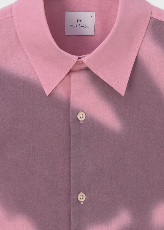 Poul Smith PINK ポールスミス ペイズリー柄 シャツ 袖切り替え