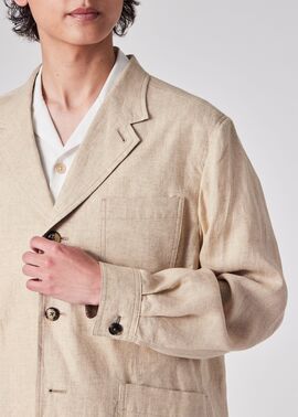 ポールスミス 16AW コットン リネン ミリタリージャケット
