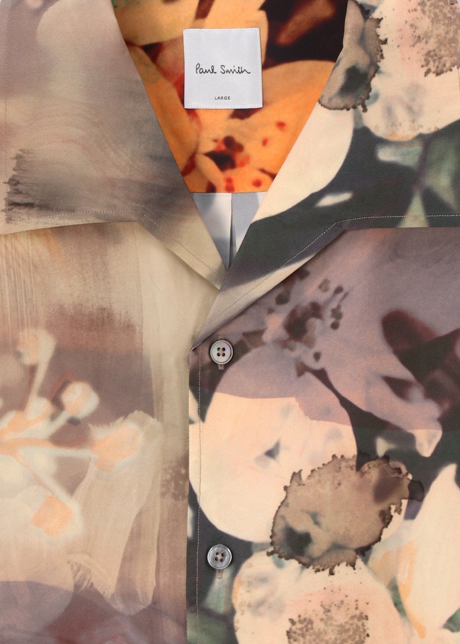 "Painted Photograph" オープンカラーシャツ