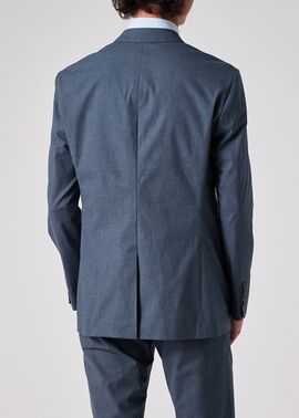 メランジストレッチコットン 2B ジャケット（ブルー） ｜ポール・スミス