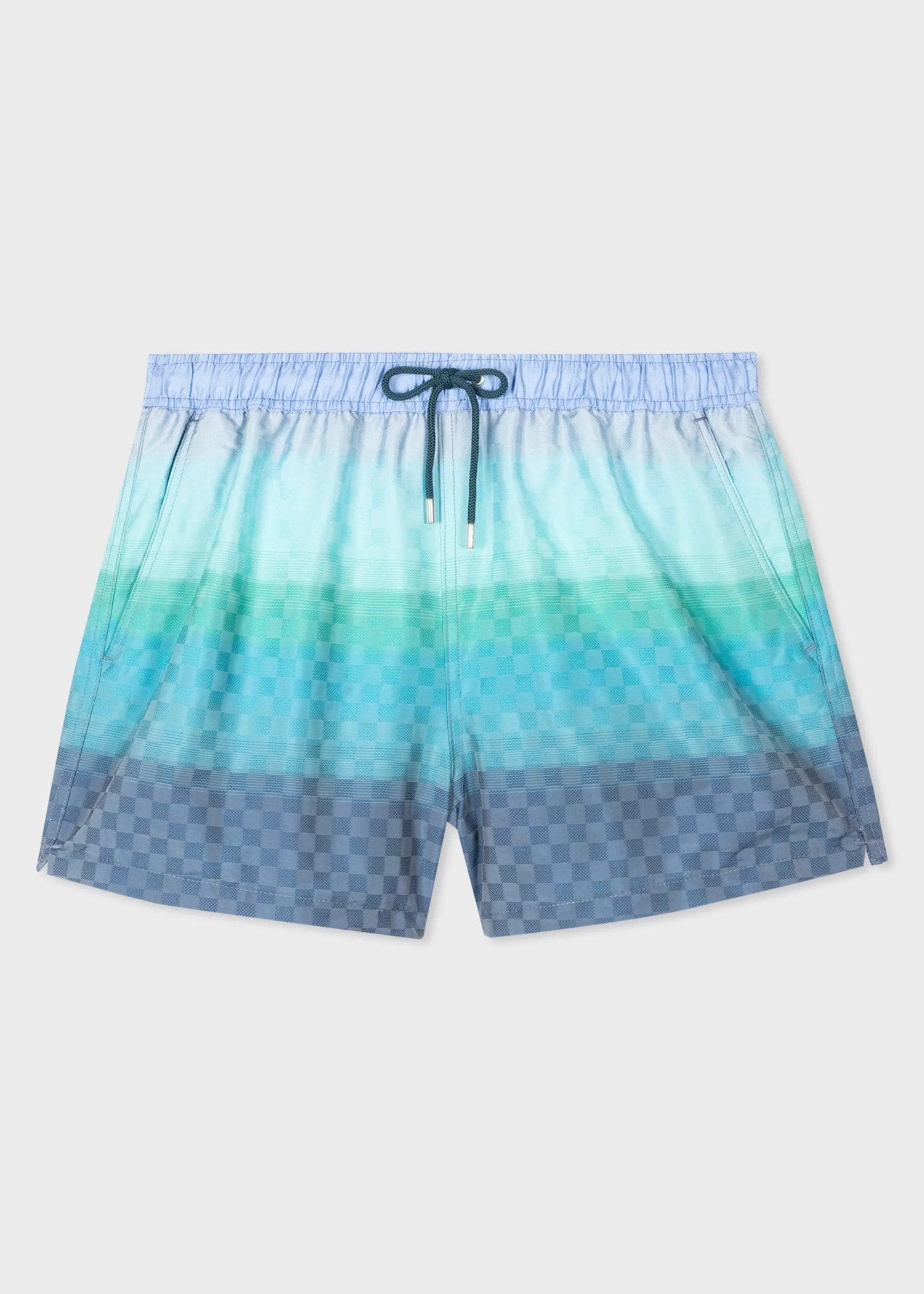 "Gradient Check" スイムショーツ