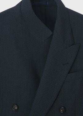 ポールスミス ウールシアサッカーシングル2Bジャケット サイズL 新品 紺色 ウールシアサッカー シングル2B ジャケット（ネイビー