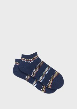 "Signature Check" ショートソックス