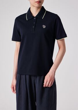 【美品】ポールスミス　黒　白　ストライプ　ポロシャツ　メンズ　レディース Paul Smith - 【美品】ポールスミス 黒 白 ストライプ