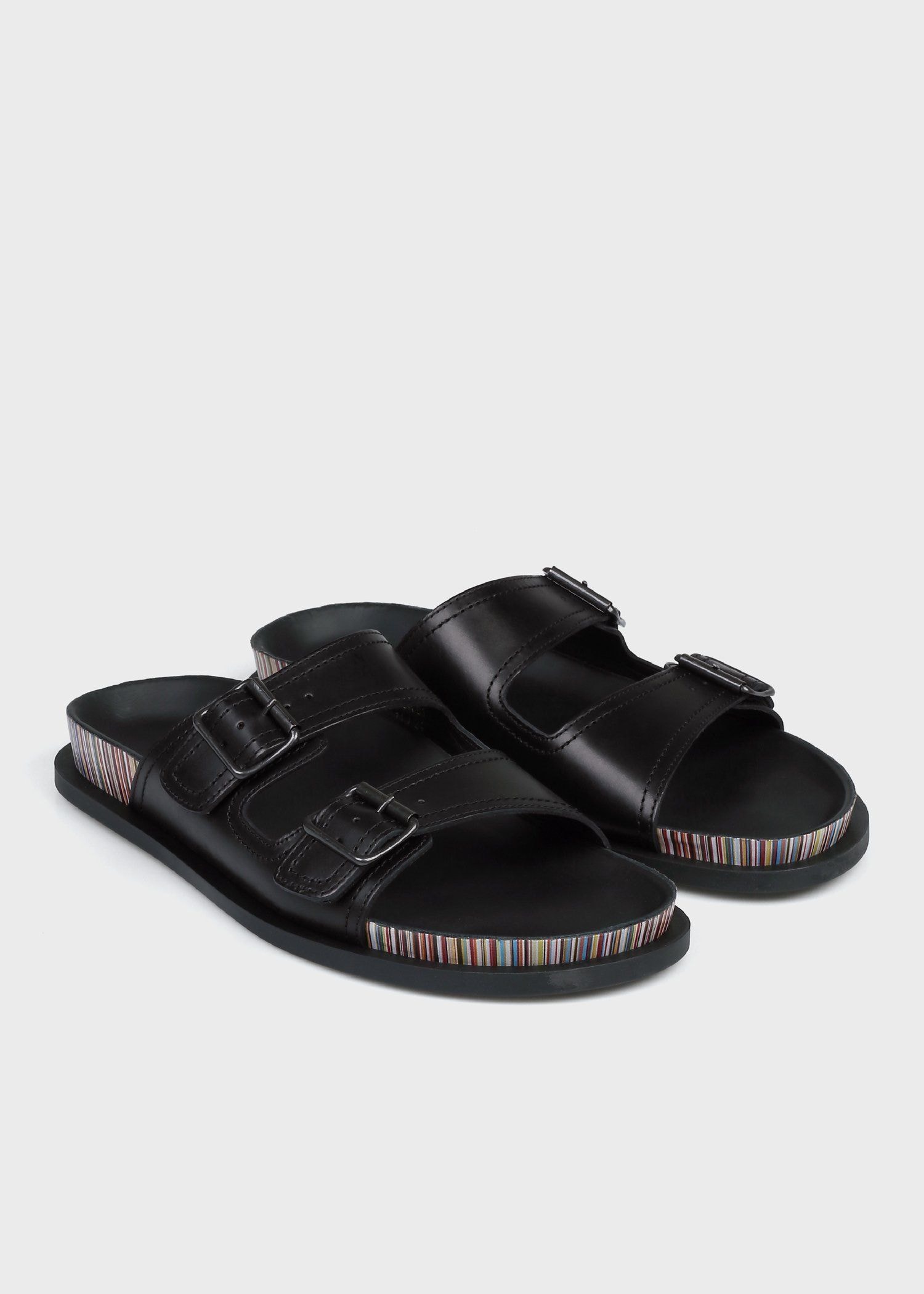 【関税込み】Paul Smith ブラック レザー Mesra サンダル Mesra