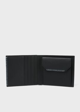 ハンドステッチ 2つ折り財布（ブラック） ｜ポール・スミス