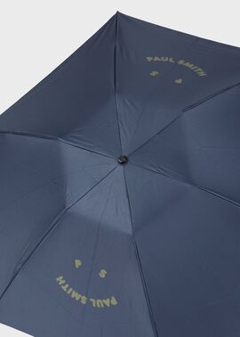 Happy ポータブル アンブレラ（ネイビー） ｜ポール・スミス