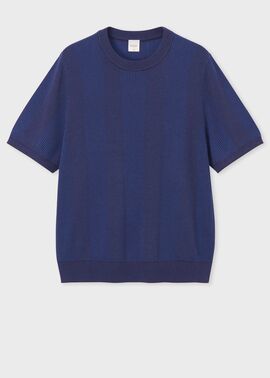 グラフィカルチェック クルーネックニット