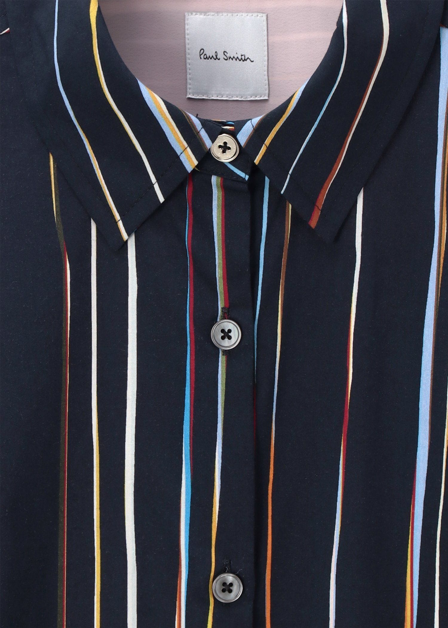 ウィメンズ "Signature Pinstripe" 半袖シャツ