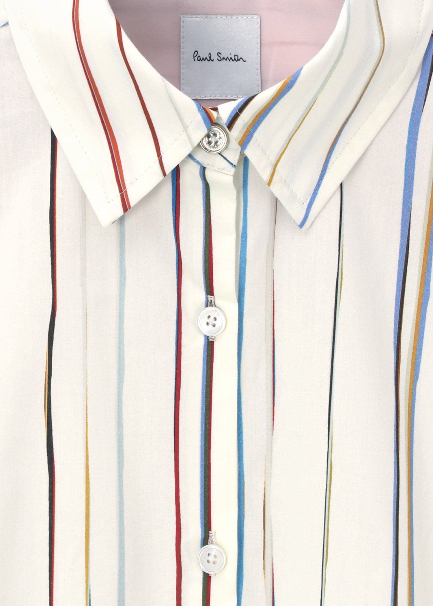 ウィメンズ "Signature Pinstripe" 半袖シャツ