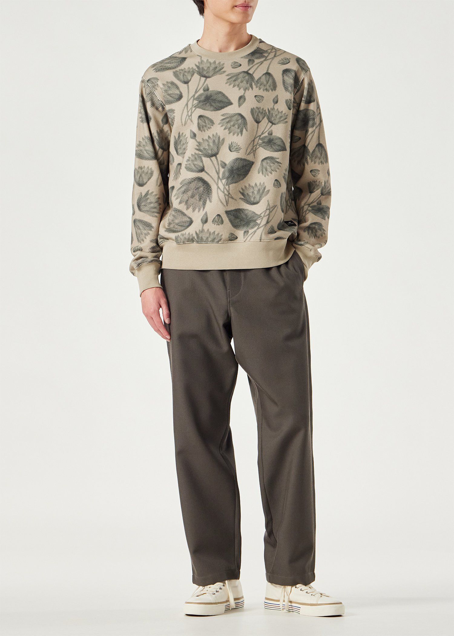 "Half Tone Floral" スウェット