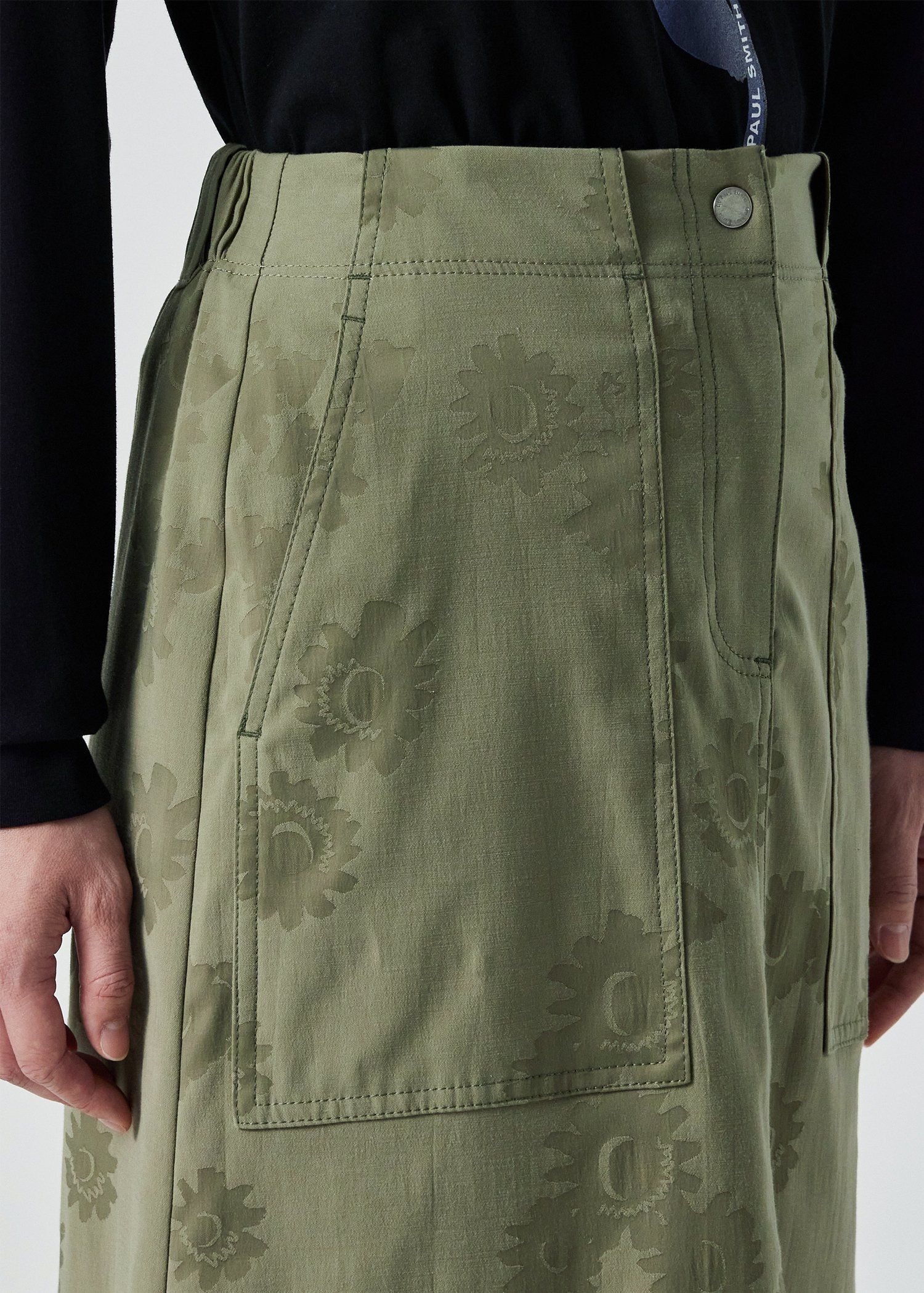 ウィメンズ "Chamomile Floral" ジャカード セミフレア スカート