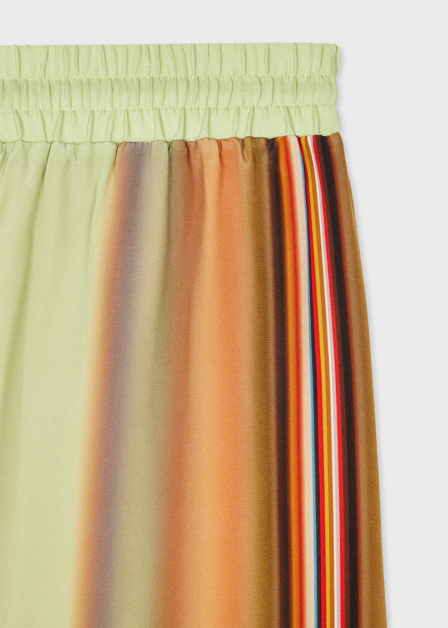ウィメンズ "Signature Stripe" ピスタチオ ワイドパンツ