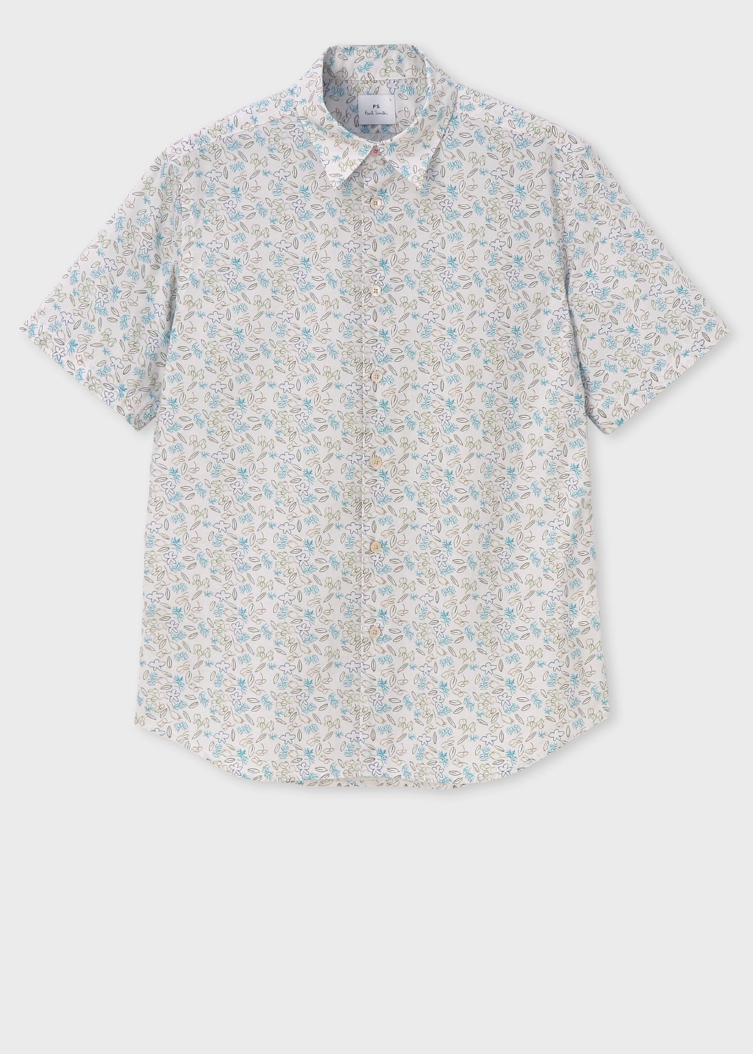 美品 Paul smith ポールスミス 花柄シャツ ガーデンフローラル