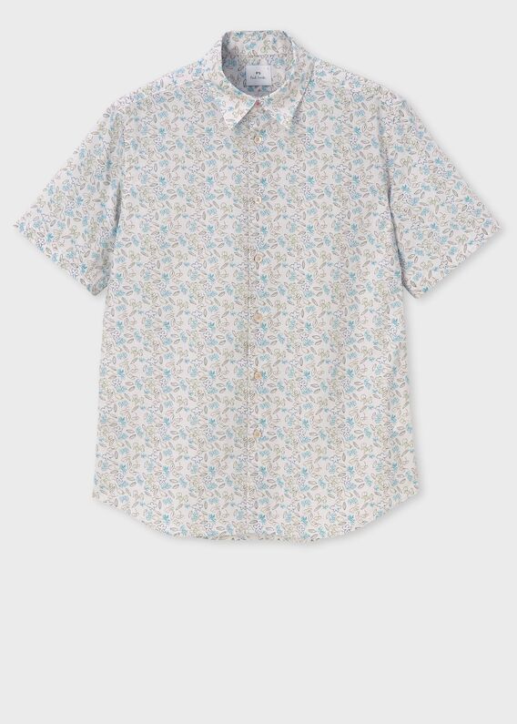 極美品 Paul Smith 半袖アロハシャツ ハバナプリント 近年モデル