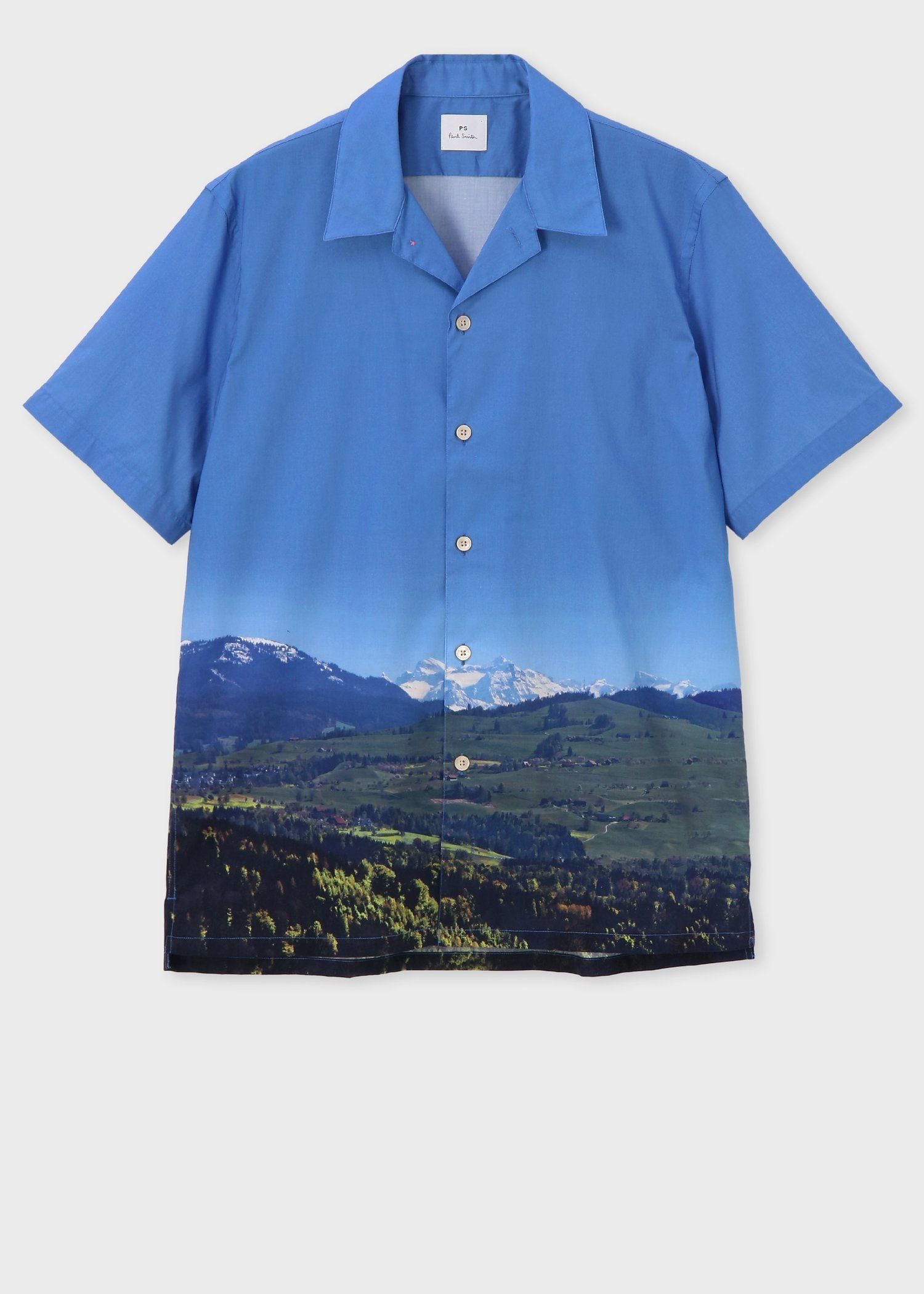 "Swiss Alps" オープンカラーシャツ