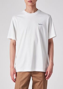 バイカラーロゴ Tシャツ（ホワイト） ｜ポール・スミス
