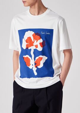 New★PAUL SMITH★”Big Flower”Tシャツ フラワープリント ロゴ Big Flower