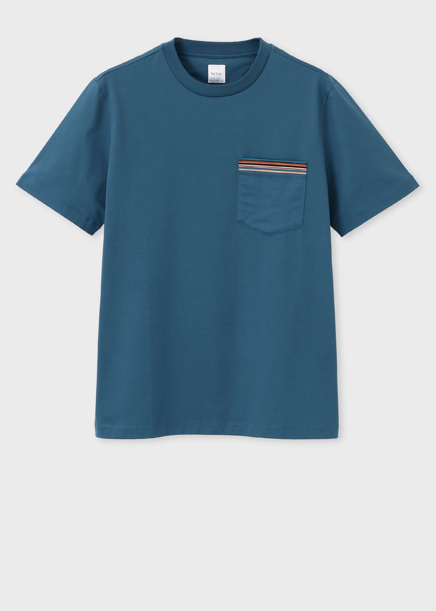 【Paul Smith】シグネチャーストライプポケット 半袖カットソー Cropped logo