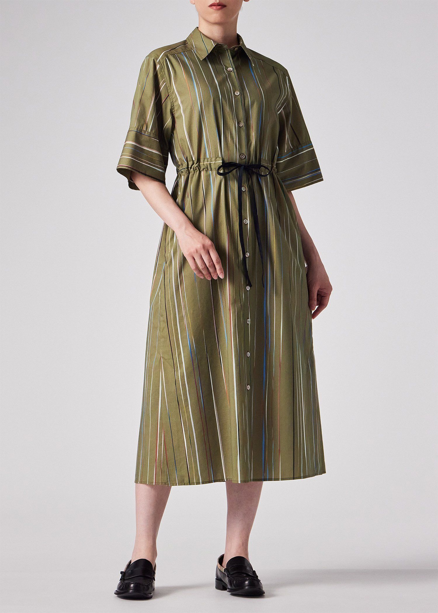 ウィメンズ "Signature Pinstripe" シャツワンピース