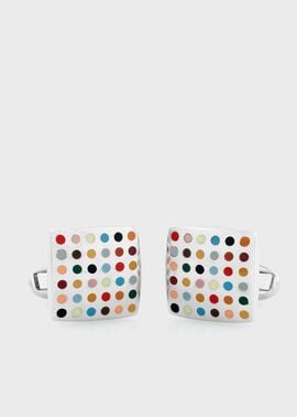 "Signature Stripe Dots" カフス