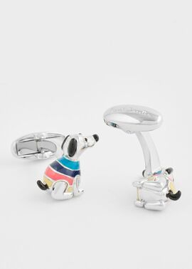 アーティストストライプドッグ カフス ｜ポール・スミス