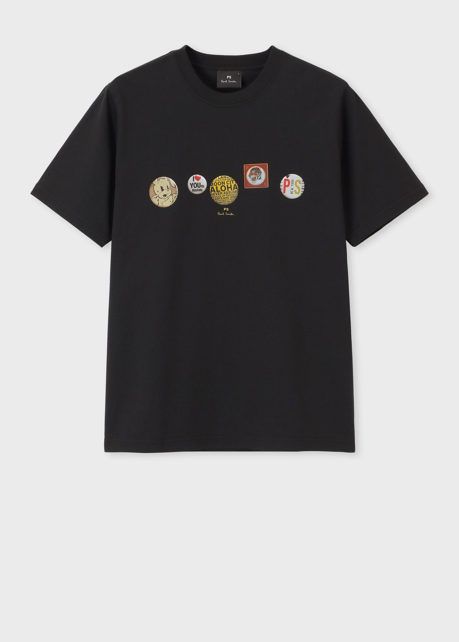 "Button Budges" Tシャツ