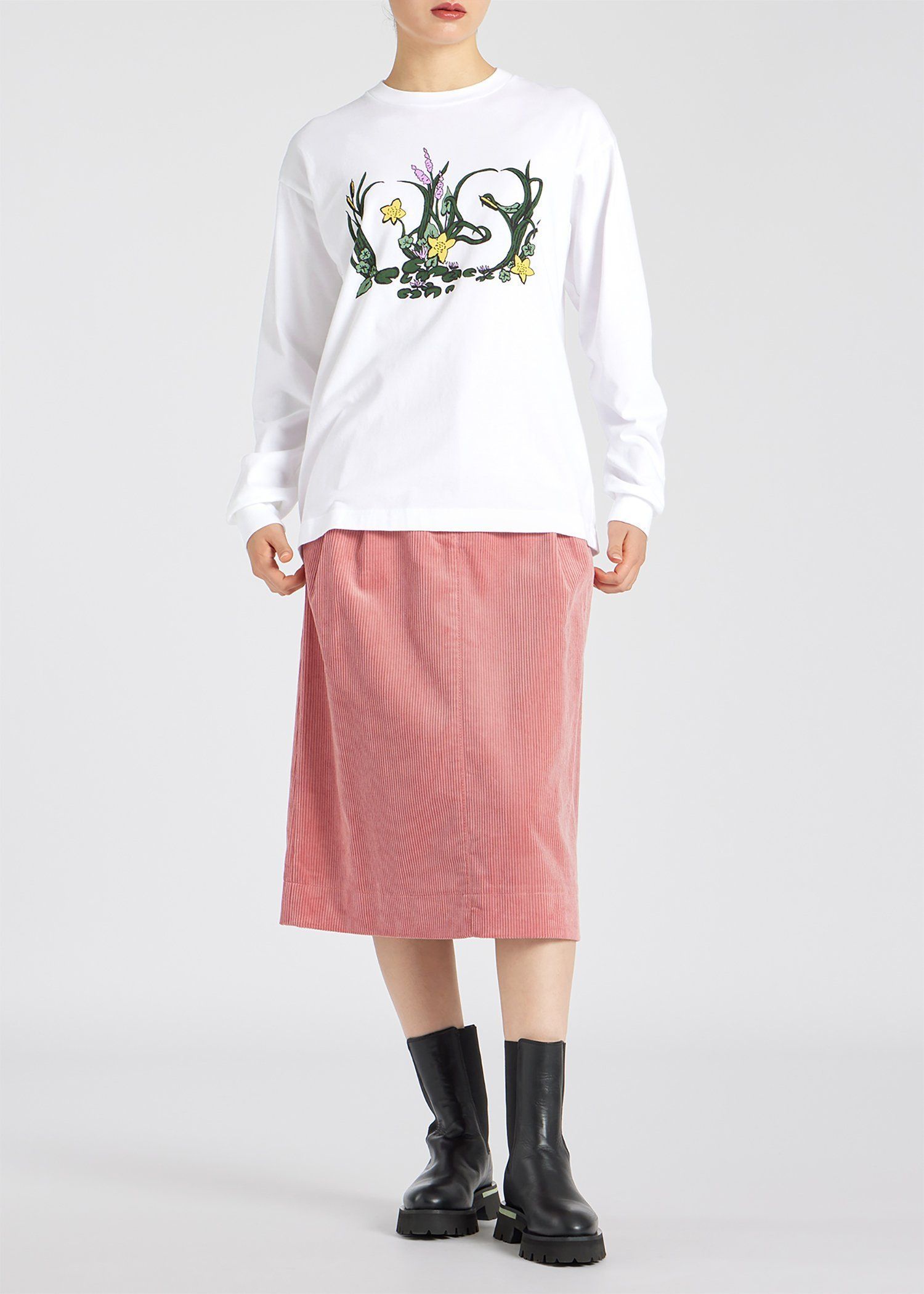 ウィメンズ "PS Reeds" プリント 長袖Tシャツ