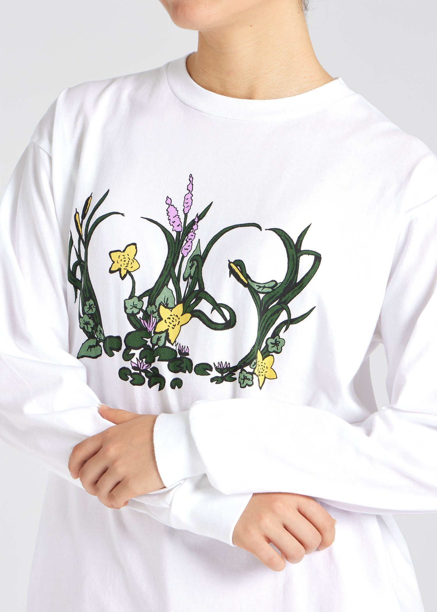 ウィメンズ "PS Reeds" プリント 長袖Tシャツ