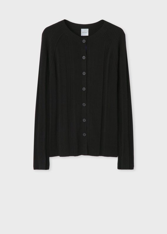 ポールスミスジーンズ カーディガン ニット ジップアップ ラグラン 茶 L PS Paul Smith ポールスミス DOT EMBROIDERED ドット刺繍 ジップ