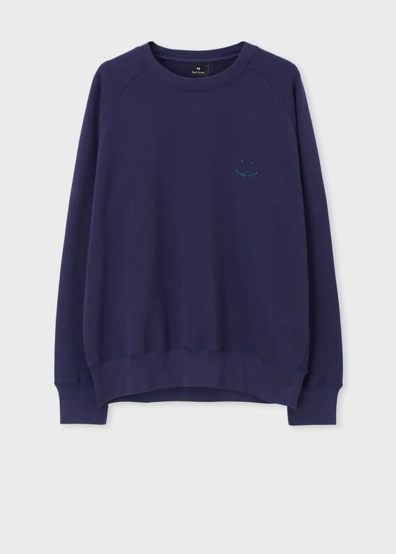 Paul Smith スウェット M Men's Navy Organic Cotton Zebra Logo Sweater