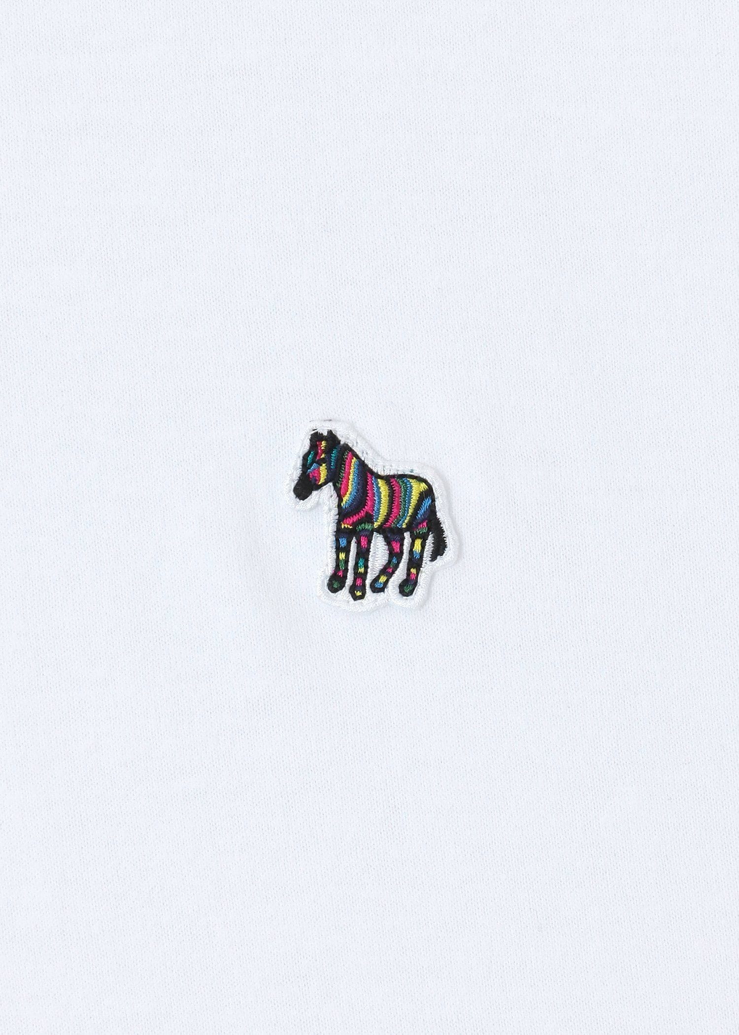 "Sports Stripe Zebra" ワンポイント 長袖Tシャツ