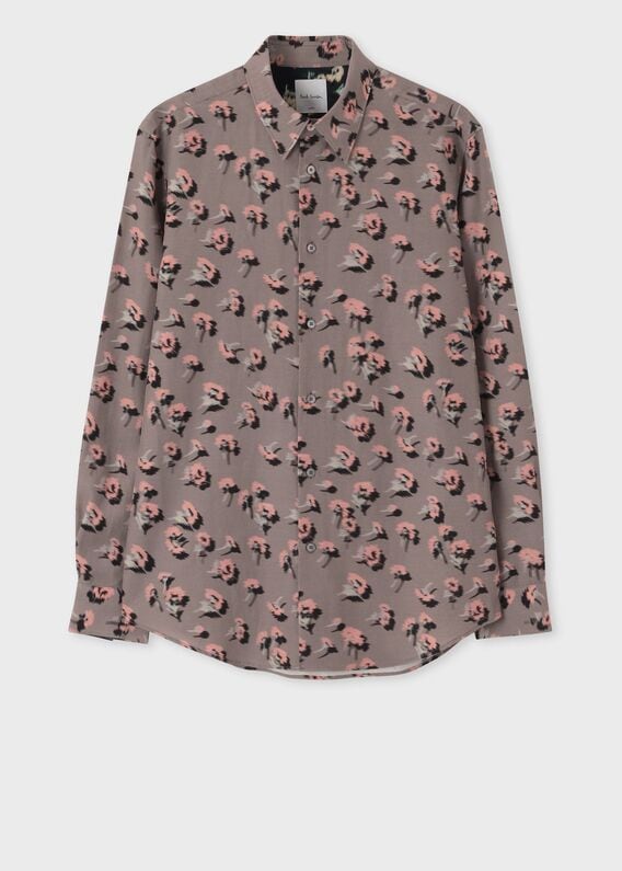 ポールスミス PAUL SMITH シャツ ブラウス 長袖 花柄 40 マルチ