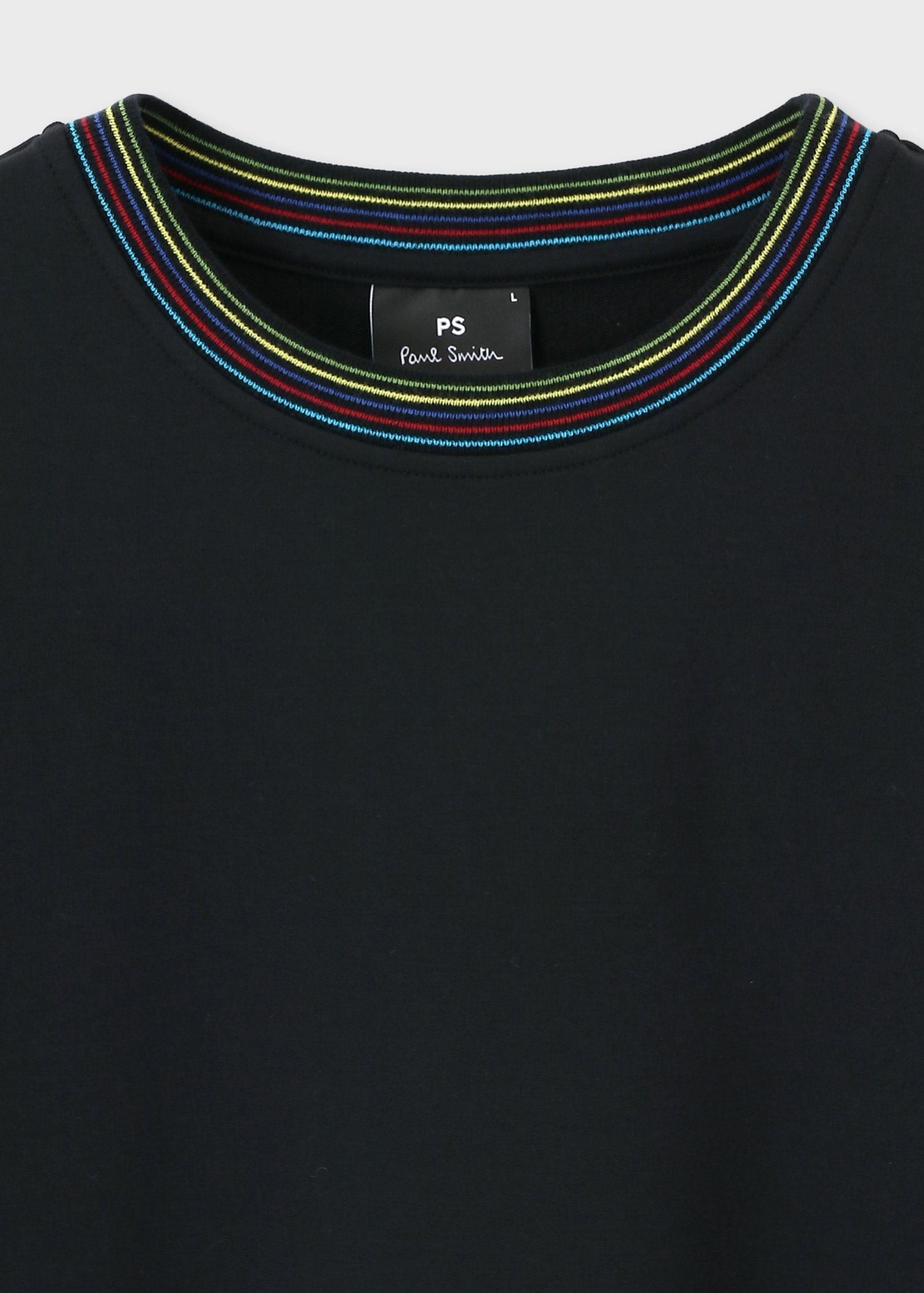 "Sports Stripe" リブ 半袖カットソー