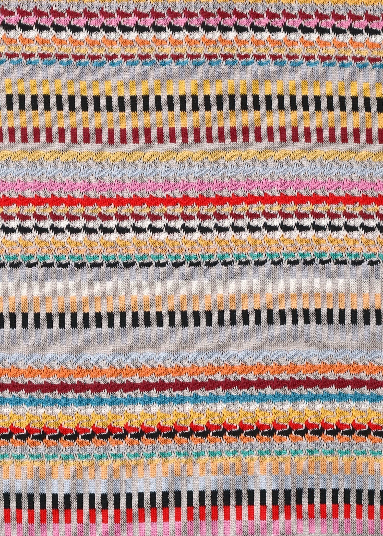 "Signature Stripe" ミックスジャカード 半袖カットソー
