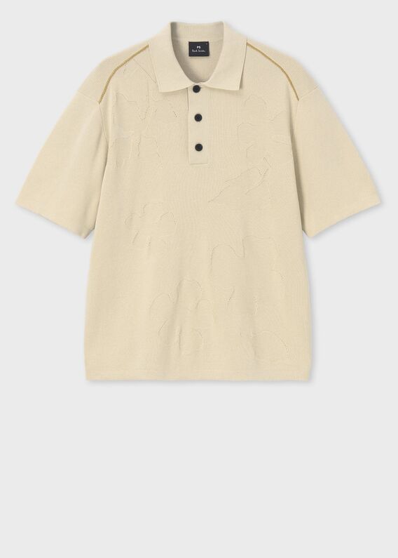 美品 24年製 ポールスミス サマーニット ポロシャツ カシミヤ混 希少サイズL 25SS】WOMEN カラーブロックサマーニットポロ ホワイト