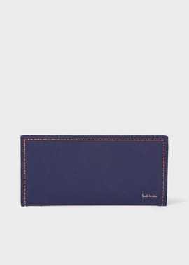 ストライプインセット 長財布