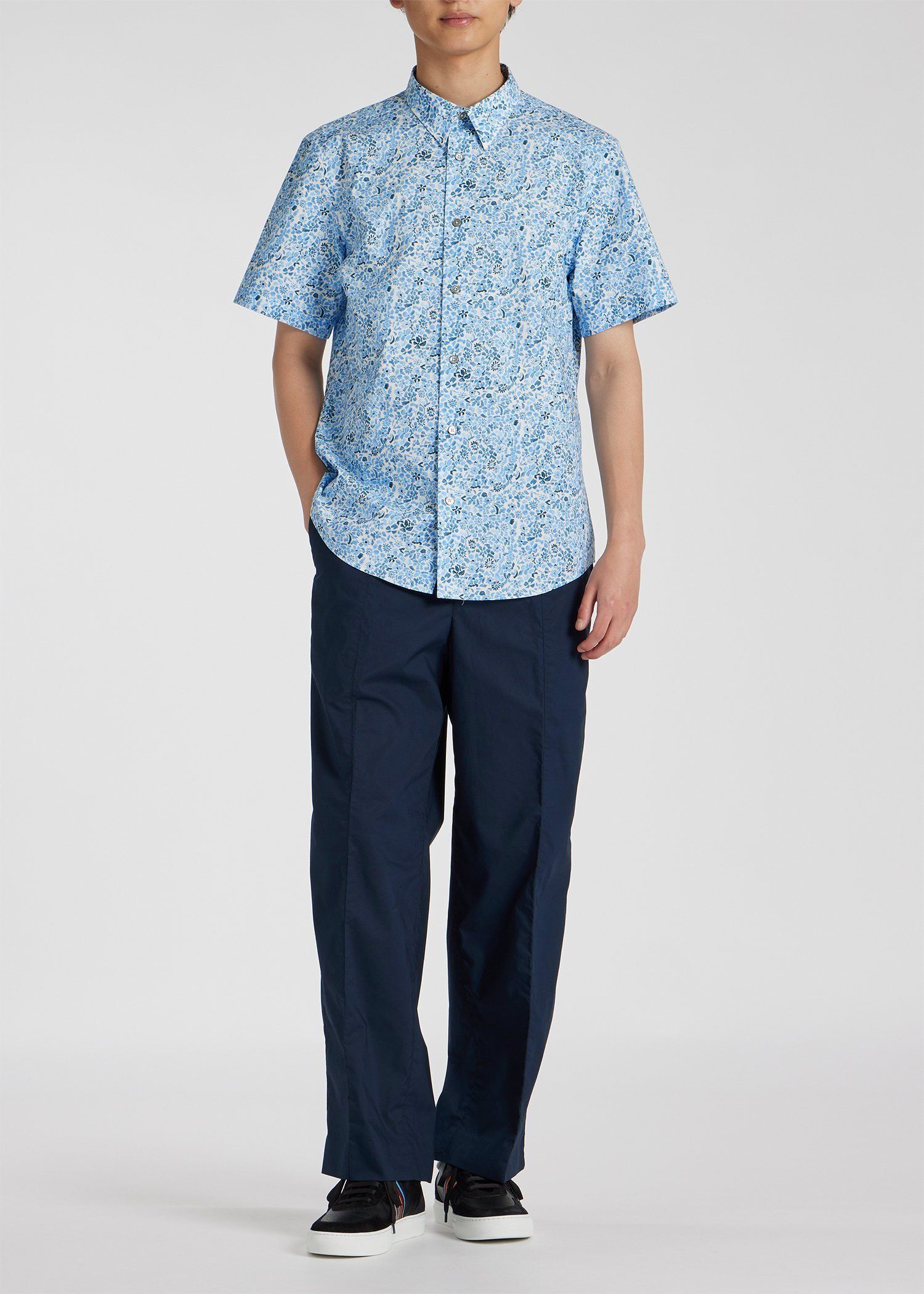 "Pencil Floral" シャツ