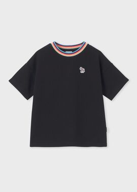 ジュニア アーティストストライプリブ Tシャツ
