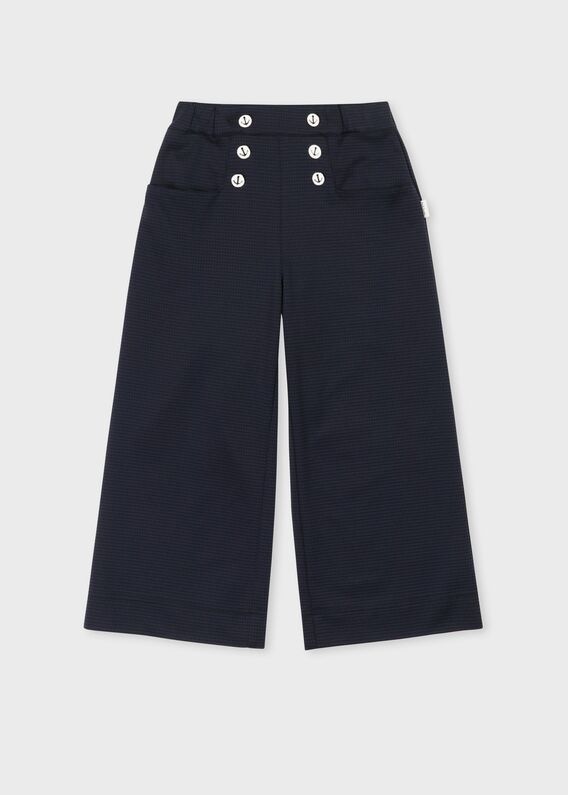 【新品タグつき】ポールスミスジュニア　130　パンツ　黒　ブラック ☆新品☆Paul Smith JUNIOR バックプリント パンツ 黒 130