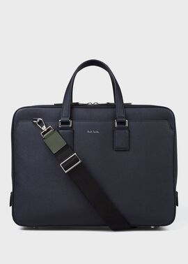 Paul Smith ブラック キャリーとブリーフケース Paul Smith ポールスミス ブリーフケース PAUL SMITH エンボスド