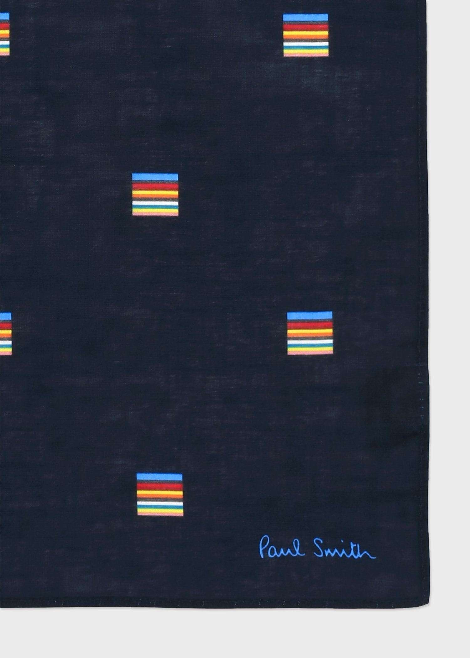 "Signature Stripe Square" ハンカチ