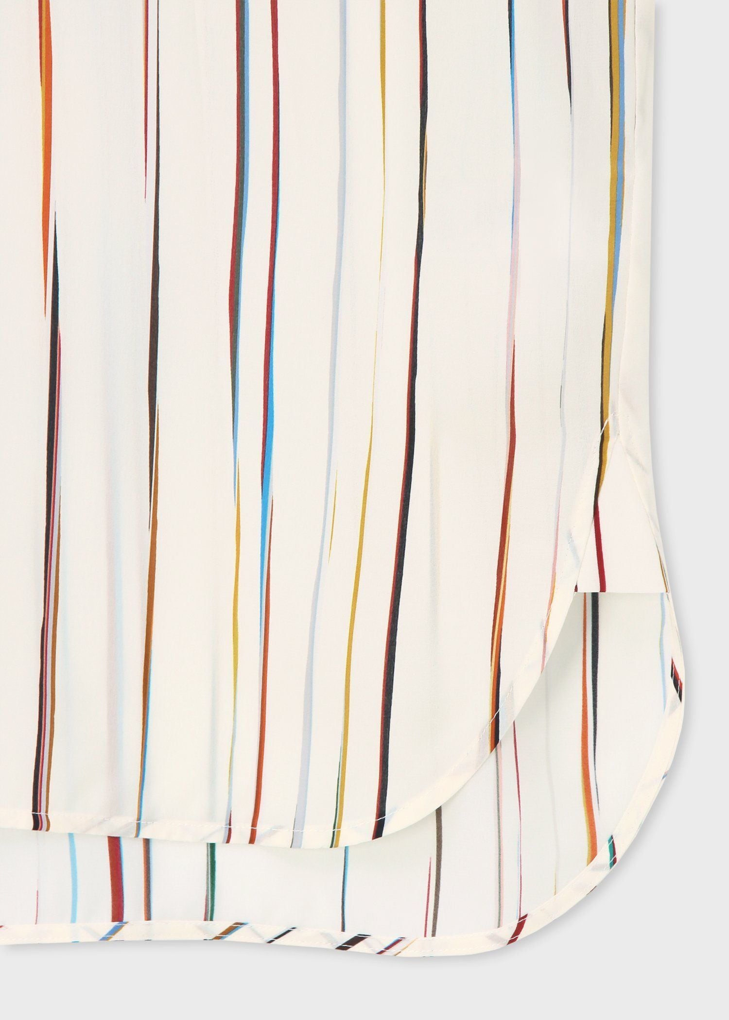 ウィメンズ "Signature Pinstripe" シルク ブラウス