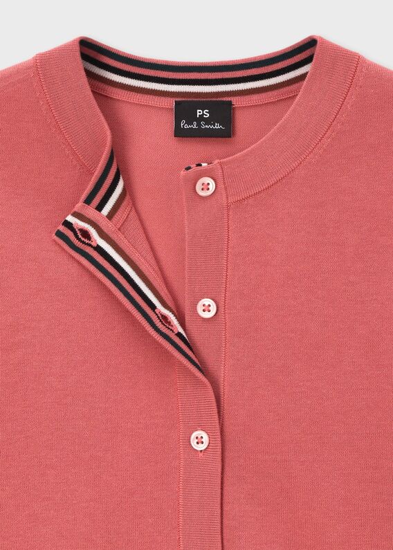 Paul Smith ポールスミス カーディガン 薄手ニット ピンク