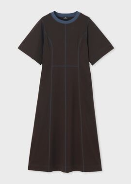 ウィメンズ コントラスト ステッチ ジャージー ドレス