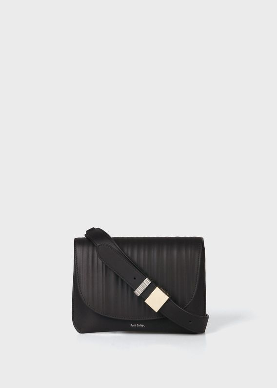 【Paul Smith】ショルダーバッグ 2WAY ストライプ レザー シャドーストライプレザー 2WAYショルダーバッグ | Paul