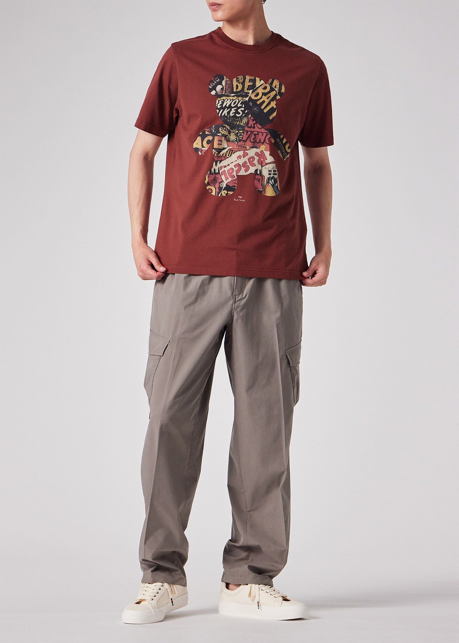 "Collaged Bear" Tシャツ