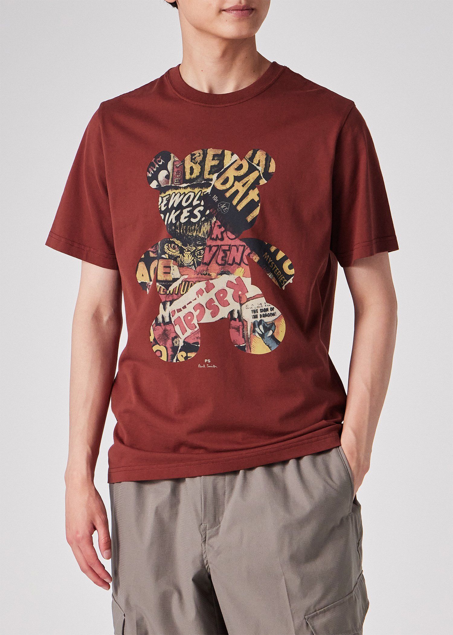 "Collaged Bear" Tシャツ